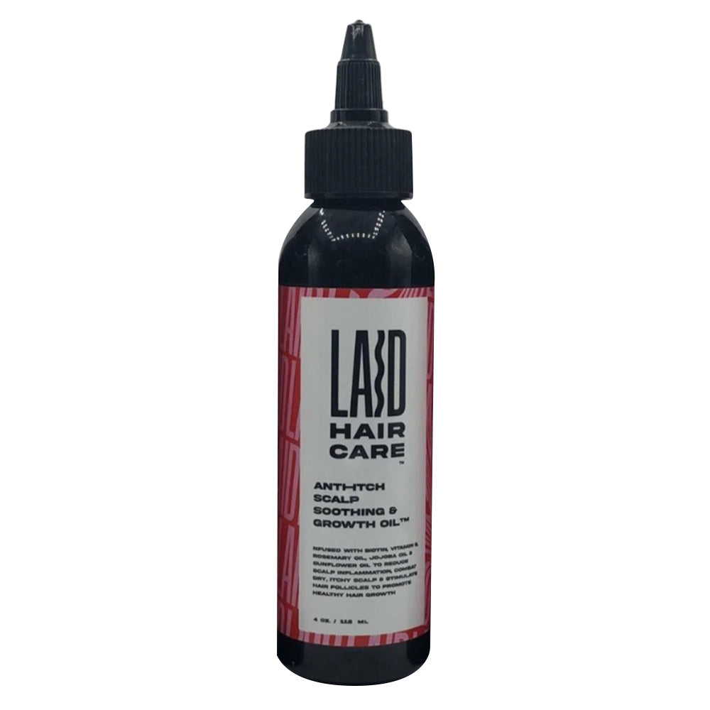 Laid Hair Care Anti Itch Scalp Soothing and Growth Oil for Healthy Hair Growth 4Oz (118ml)